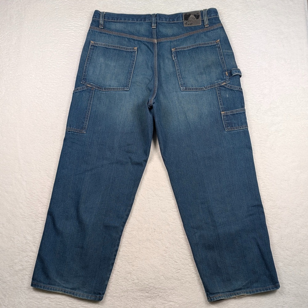 Vintage Levis SilverTab Carpenter Jeans Mens 36x30 Relaxed‎ Wide Leg Baggy Y2K - Picture 7 of 12